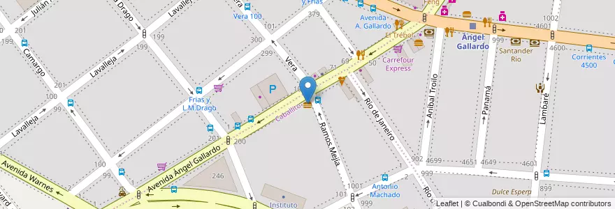 Mapa de ubicacion de Mi Barrio Hamburguesería, Caballito en Argentine, Ciudad Autónoma De Buenos Aires, Buenos Aires, Comuna 6.