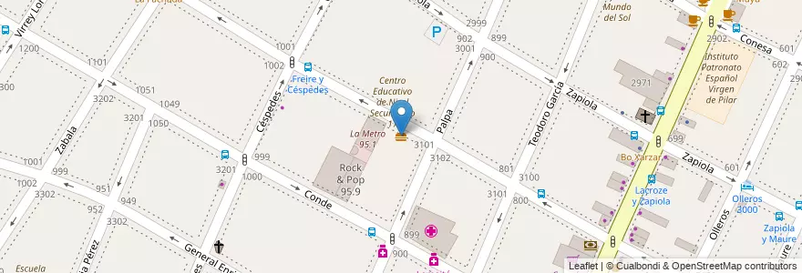 Mapa de ubicacion de Mi Barrio Hamburguesería, Colegiales en アルゼンチン, Ciudad Autónoma De Buenos Aires, ブエノスアイレス, Comuna 13.