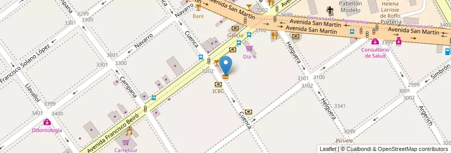 Mapa de ubicacion de Mi Barrio Hamburguesería, Villa del Parque en آرژانتین, Ciudad Autónoma De Buenos Aires, Buenos Aires, Comuna 11.