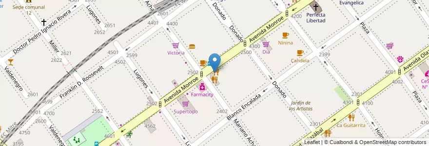 Mapa de ubicacion de Mi Barrio Hamburguesería, Villa Urquiza en Argentina, Autonomous City Of Buenos Aires, Comuna 12, Autonomous City Of Buenos Aires.