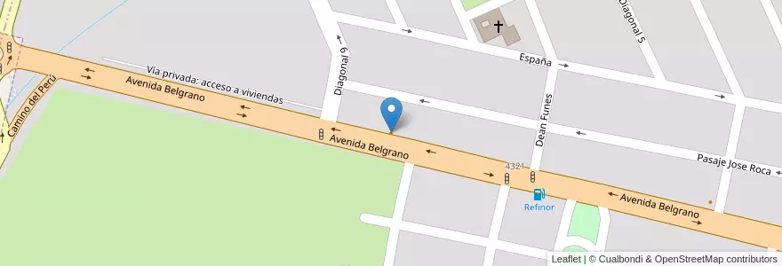 Mapa de ubicacion de Mi cocina en الأرجنتين, Tucumán, San Miguel De Tucumán, Departamento Capital, San Miguel De Tucumán.