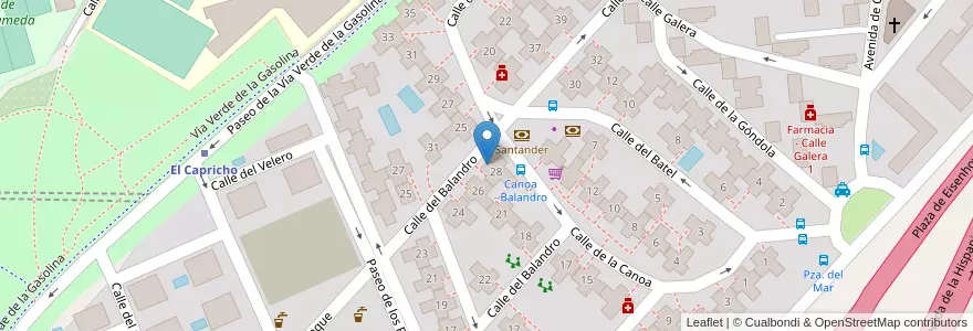 Mapa de ubicacion de Mi Cole en Espanha, Comunidade De Madrid, Comunidade De Madrid, Área Metropolitana De Madrid Y Corredor Del Henares, Madrid.