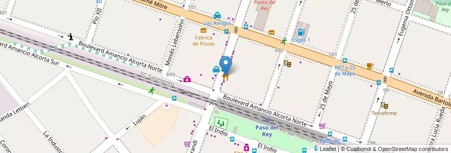 Mapa de ubicacion de Mi Encanto Trujillano en Argentina, Buenos Aires, Partido De Moreno, Partido De Merlo, Merlo.