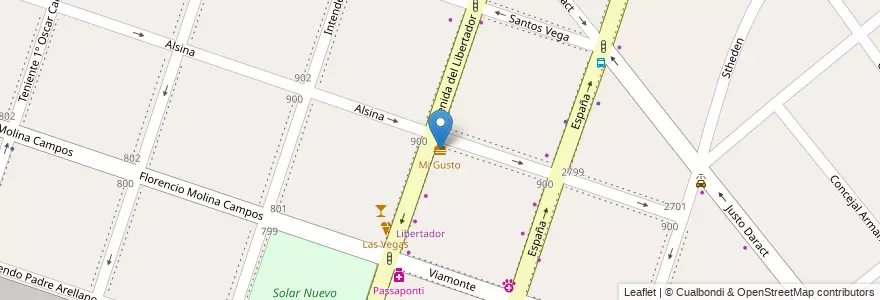Mapa de ubicacion de Mi Gusto en Argentina, Buenos Aires, Partido De Moreno, Moreno.