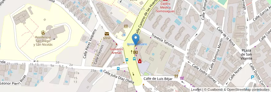 Mapa de ubicacion de Mi Hermano y Yo en Spanien, Autonome Gemeinschaft Madrid, Autonome Gemeinschaft Madrid, Área Metropolitana De Madrid Y Corredor Del Henares, Pozuelo De Alarcón.