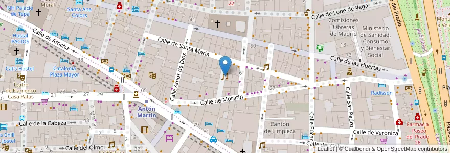 Mapa de ubicacion de Mi madre era una groupie en Espagne, Communauté De Madrid, Communauté De Madrid, Área Metropolitana De Madrid Y Corredor Del Henares, Madrid.