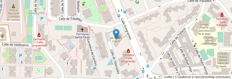 Mapa de ubicacion de Mi Primer Cole 4 en إسبانيا, منطقة مدريد, منطقة مدريد, Área Metropolitana De Madrid Y Corredor Del Henares, مدريد.