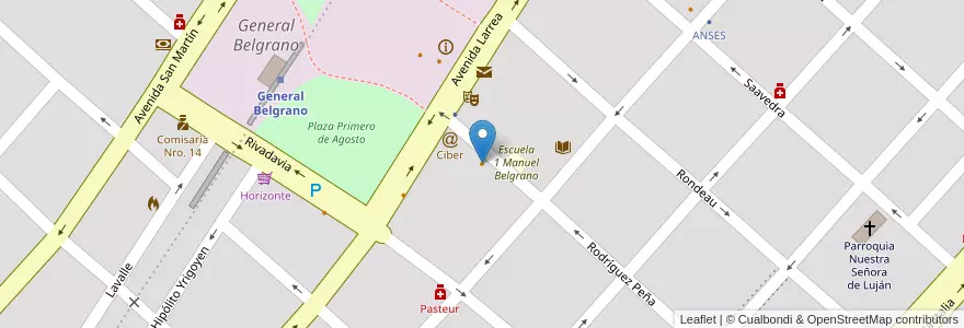 Mapa de ubicacion de Mi Tia Sofia en Argentina, Provincia Di Buenos Aires, Partido De General Belgrano, General Belgrano.