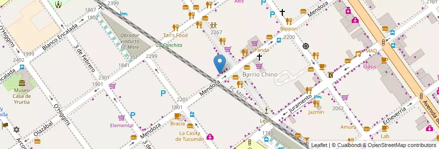 Mapa de ubicacion de Mian, Belgrano en Arjantin, Ciudad Autónoma De Buenos Aires, Buenos Aires, Comuna 13.