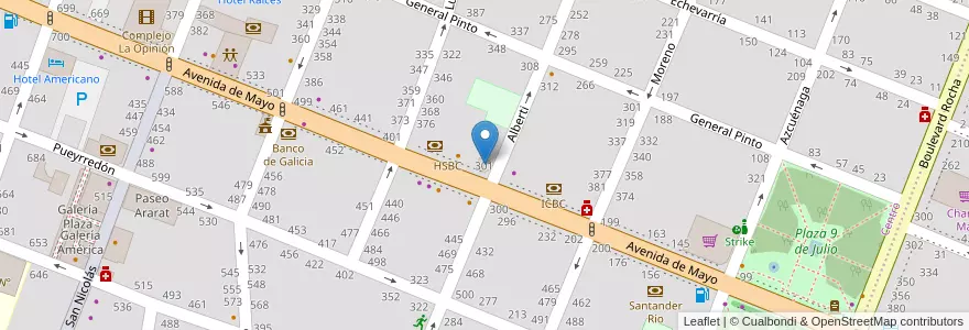 Mapa de ubicacion de Micheli Gandolfi y Asociados en Argentinië, Buenos Aires, Partido De Pergamino.