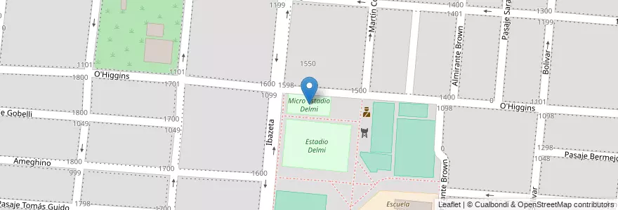 Mapa de ubicacion de Micro estadio Delmi en アルゼンチン, サルタ州, Capital, Municipio De Salta, Salta.