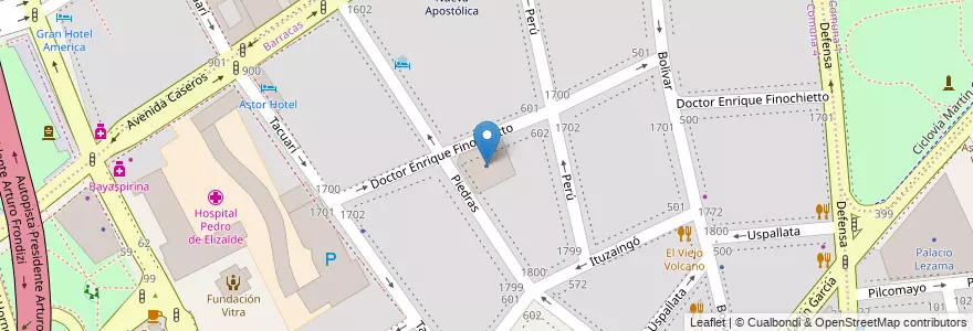Mapa de ubicacion de MicroGlobal, Barracas en Argentinien, Ciudad Autónoma De Buenos Aires, Comuna 4, Buenos Aires.