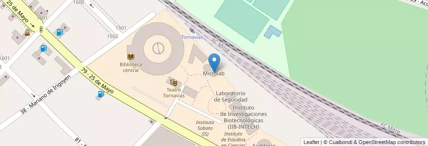 Mapa de ubicacion de Microlab en アルゼンチン, ブエノスアイレス州, Partido De General San Martín.