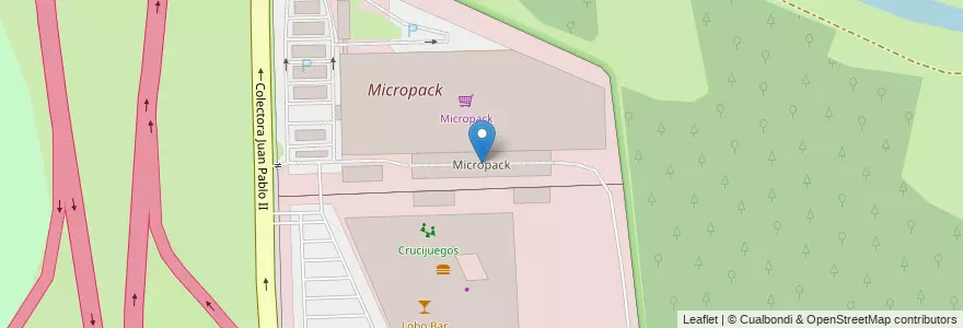 Mapa de ubicacion de Micropack en الأرجنتين, سانتا في, Departamento Rosario, Municipio De Rosario, روساريو.