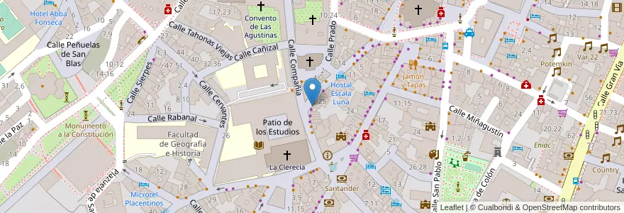 Mapa de ubicacion de MicroTeatro La Malhablada en Spain, Castile And León, Salamanca, Campo De Salamanca, Salamanca.