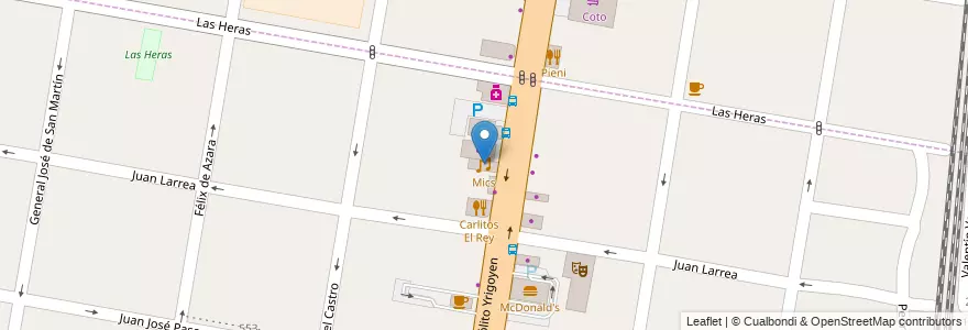 Mapa de ubicacion de Mics en Arjantin, Buenos Aires, Partido De Lomas De Zamora, Lomas De Zamora, Banfield.