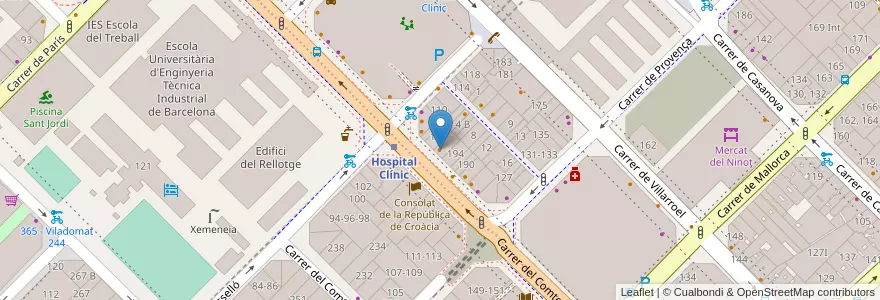 Mapa de ubicacion de Midori Ya en Espanha, Catalunha, Barcelona, Barcelonès, Barcelona.