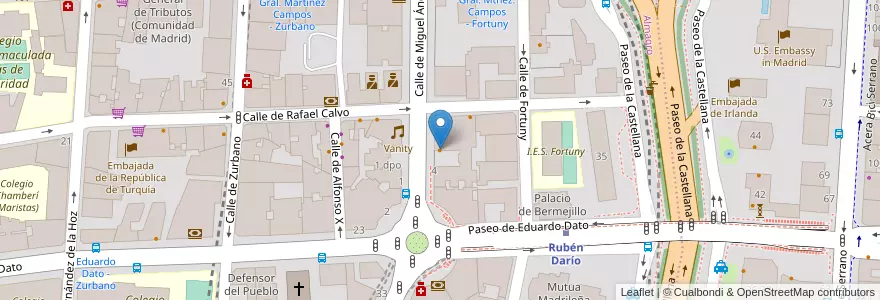 Mapa de ubicacion de Miguel Ángel en Espagne, Communauté De Madrid, Communauté De Madrid, Área Metropolitana De Madrid Y Corredor Del Henares, Madrid.