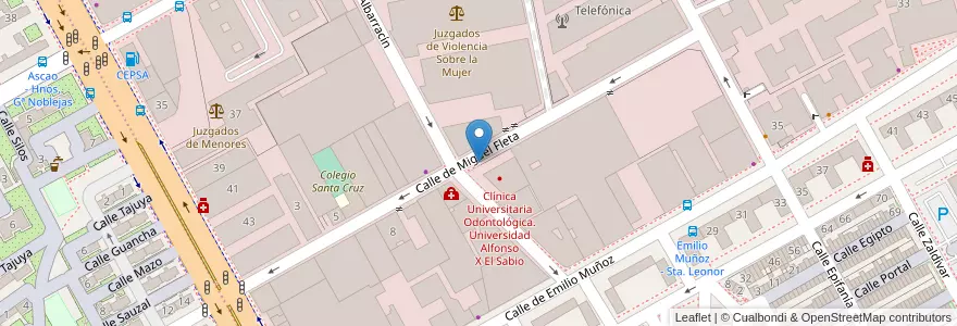 Mapa de ubicacion de MIGUEL FLETA, CALLE, DE,14 en اسپانیا, بخش خودمختار مادرید, بخش خودمختار مادرید, Área Metropolitana De Madrid Y Corredor Del Henares, مادرید.