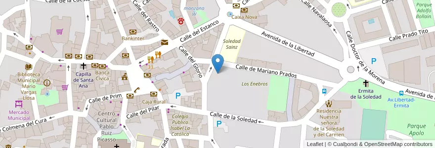 Mapa de ubicacion de Miguel Hernández en İspanya, Comunidad De Madrid, Comunidad De Madrid, Cuenca Alta Del Manzanares, Colmenar Viejo.