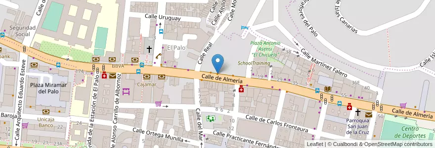 Mapa de ubicacion de Migui en Spagna, Andalucía, Málaga, Málaga-Costa Del Sol, Málaga.