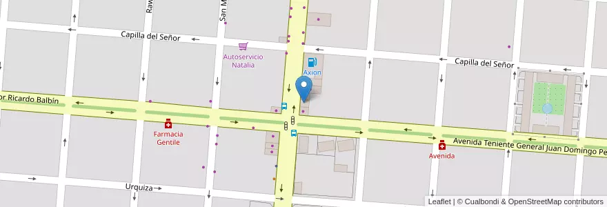 Mapa de ubicacion de MiGusto en Arjantin, Buenos Aires, Partido De Campana.