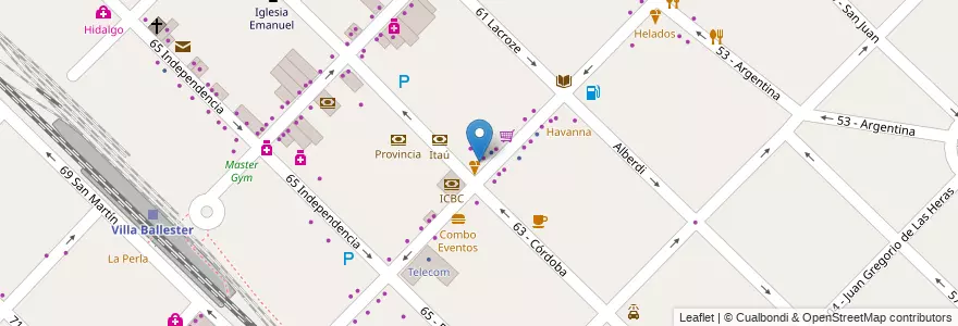 Mapa de ubicacion de Miknai en Arjantin, Buenos Aires, Partido De General San Martín, Villa Ballester.