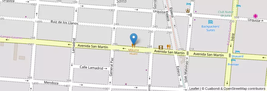 Mapa de ubicacion de Mikuna Huasi en 阿根廷, Salta, Capital, Municipio De Salta, Salta.