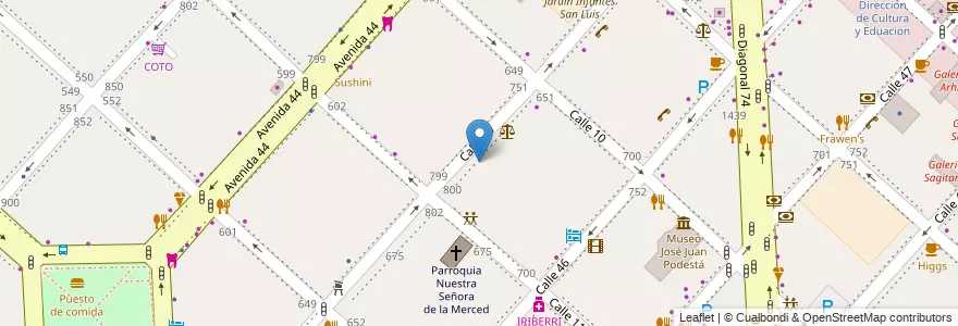 Mapa de ubicacion de Mil travesuras Jardin Maternal, Casco Urbano en Arjantin, Buenos Aires, Partido De La Plata, La Plata.