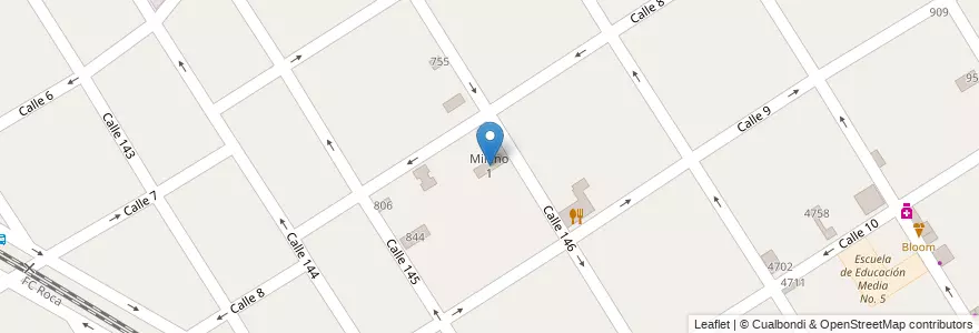 Mapa de ubicacion de Milano 1 en Argentinië, Buenos Aires, Partido De Berazategui, Berazategui.