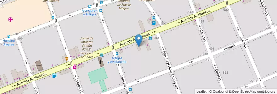 Mapa de ubicacion de Milenium Tower 1, Flores en アルゼンチン, Ciudad Autónoma De Buenos Aires, Comuna 7, ブエノスアイレス.