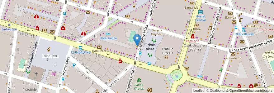 Mapa de ubicacion de Millenium en İspanya, Bask Bölgesi, Bizkaia, Bilboaldea, Bilbao.