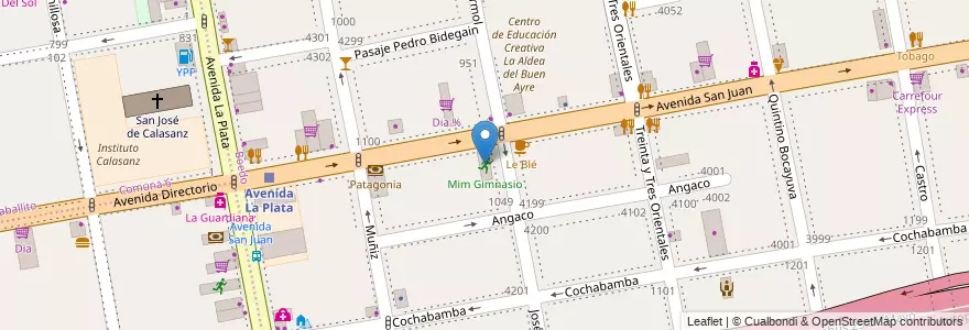 Mapa de ubicacion de Mim Gimnasio, Boedo en アルゼンチン, Ciudad Autónoma De Buenos Aires, Comuna 5, ブエノスアイレス.