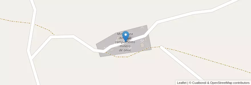 Mapa de ubicacion de Mina Arita (Antiguo campamento minero de ónix) en Argentina, Salta, Los Andes, Municipio De Tolar Grande.