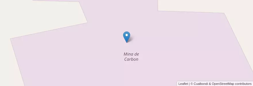 Mapa de ubicacion de Mina de Carbon en アルゼンチン, チリ, ネウケン州, Departamento Pehuenches, Rincón De Los Sauces.