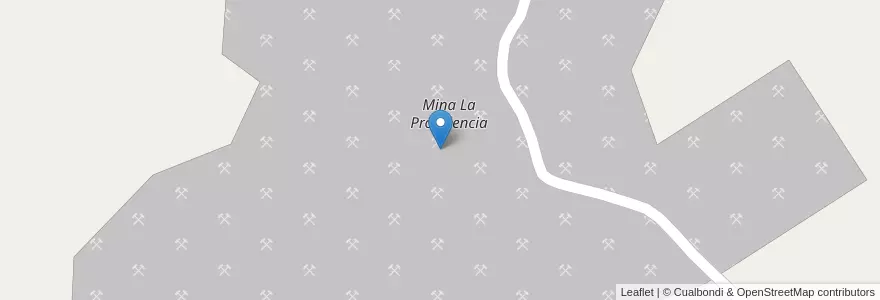 Mapa de ubicacion de Mina La Providencia en 阿根廷, Jujuy, Departamento Susques, Municipio De Coranzulí.