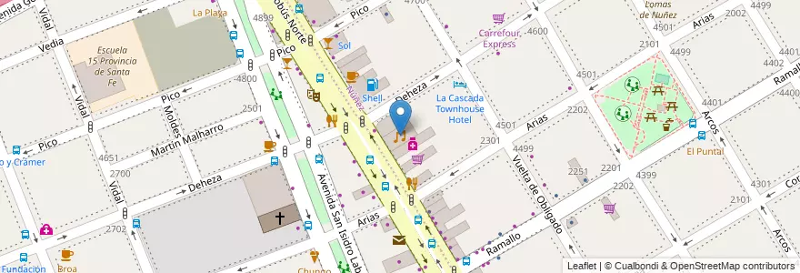 Mapa de ubicacion de Mind, Nuñez en アルゼンチン, Ciudad Autónoma De Buenos Aires, ブエノスアイレス, Comuna 13.
