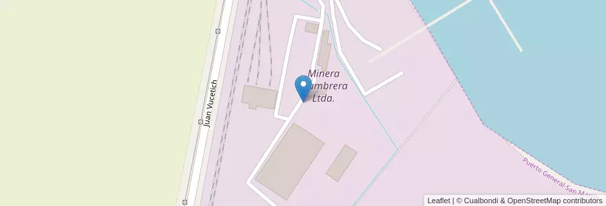 Mapa de ubicacion de Minera Alumbrera Ltda. en 아르헨티나, Santa Fe, Departamento San Lorenzo, Municipio De Puerto General San Martín, Puerto General San Martín.