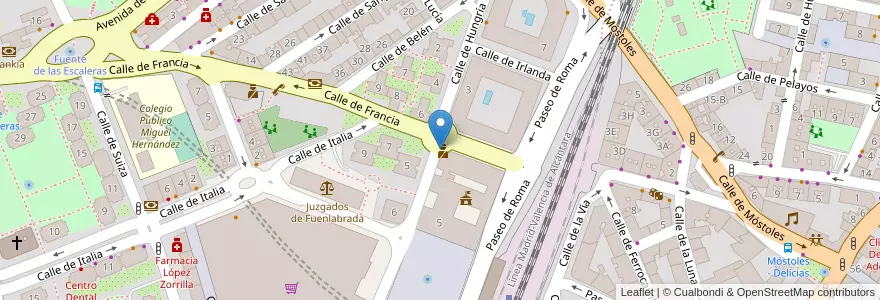 Mapa de ubicacion de MINGO HERRERO, ANTONIO en Spain, Community Of Madrid, Community Of Madrid, Área Metropolitana De Madrid Y Corredor Del Henares, Fuenlabrada.
