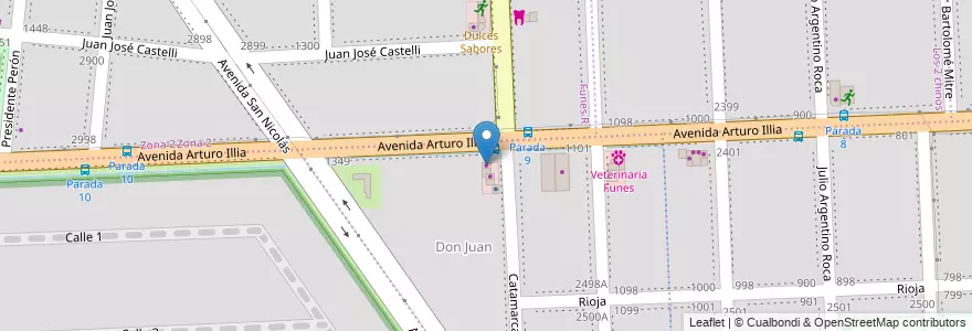 Mapa de ubicacion de Mini Aventuras en Аргентина, Санта-Фе, Departamento Rosario, Municipio De Funes, Funes.