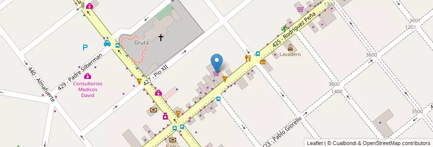 Mapa de ubicacion de Mini-Car en アルゼンチン, ブエノスアイレス州, Partido De Tres De Febrero, Santos Lugares.
