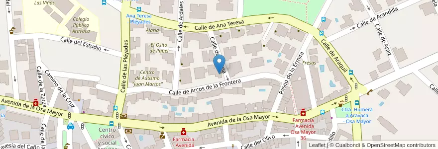 Mapa de ubicacion de Mini Cole en إسبانيا, منطقة مدريد, منطقة مدريد, Área Metropolitana De Madrid Y Corredor Del Henares, مدريد.