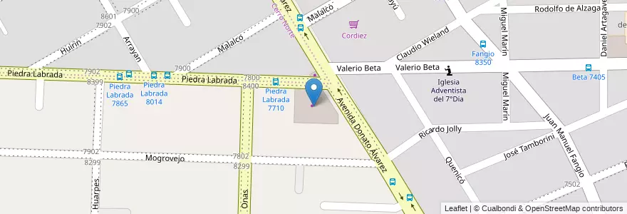 Mapa de ubicacion de Mini Cuotas Ribeiro en Arjantin, Córdoba, Departamento Capital, Pedanía Capital, Córdoba, Municipio De Córdoba.