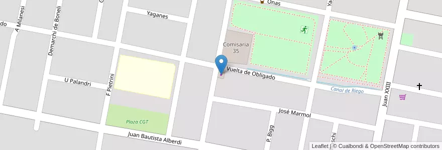 Mapa de ubicacion de Mini Shopping Central en Argentina, Río Negro Province, Departamento General Roca, Villa Regina.