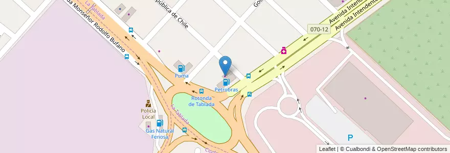 Mapa de ubicacion de Minimercado en Argentine, Province De Buenos Aires, Partido De La Matanza, La Tablada.