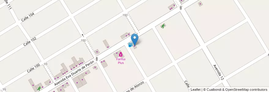 Mapa de ubicacion de Minimercado en 아르헨티나, 부에노스아이레스주, Partido De Presidente Perón.