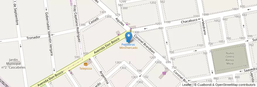 Mapa de ubicacion de Minimercado en Arjantin, Buenos Aires, Partido De La Matanza.