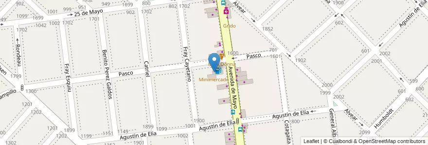 Mapa de ubicacion de Minimercado en アルゼンチン, ブエノスアイレス州, Partido De La Matanza, Ramos Mejía.