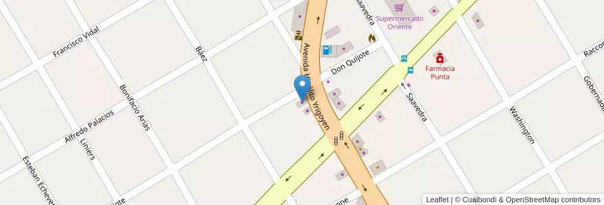 Mapa de ubicacion de Minimercado La Mamita en アルゼンチン, ブエノスアイレス州, Partido De San Vicente.