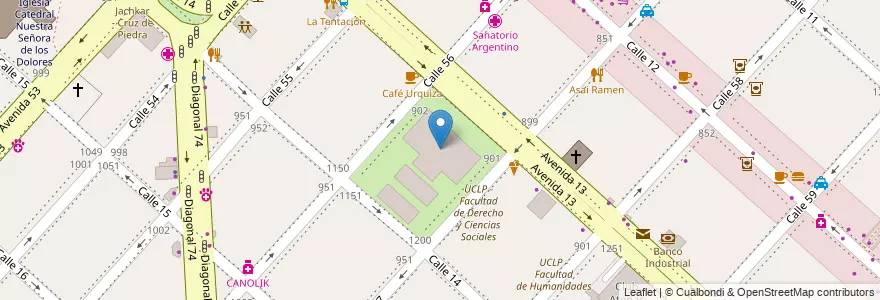 Mapa de ubicacion de Ministerio de Educación de la Provincia de Buenos Aires, Casco Urbano en Argentina, Buenos Aires, Partido De La Plata, La Plata.